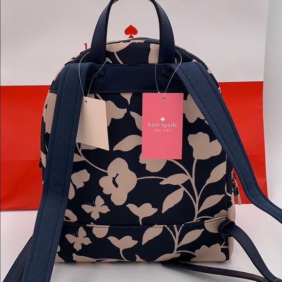 KATE SPADE KARISSA NYLON GARDEN VINE MEDIUM BACKPA - Picture 9 of 16